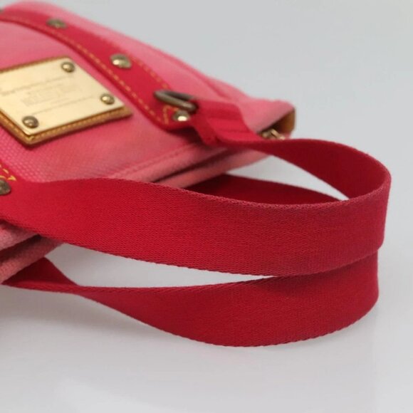 LOUIS VUITTON Antigua Cabas PM Hand Bag Rouge Pink - Picture 7 of 16